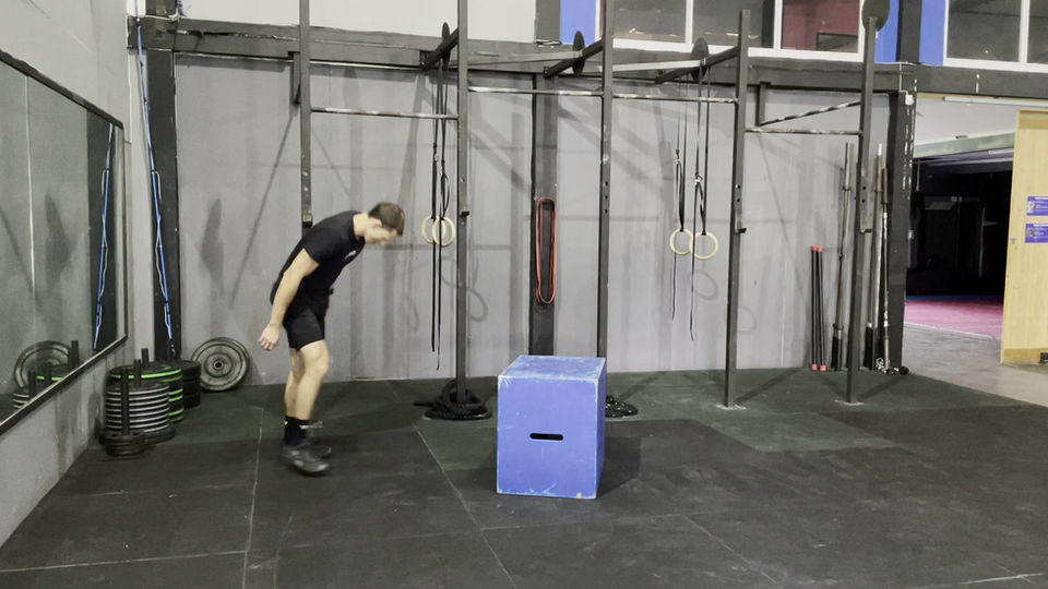 Burpee Box Step Over
